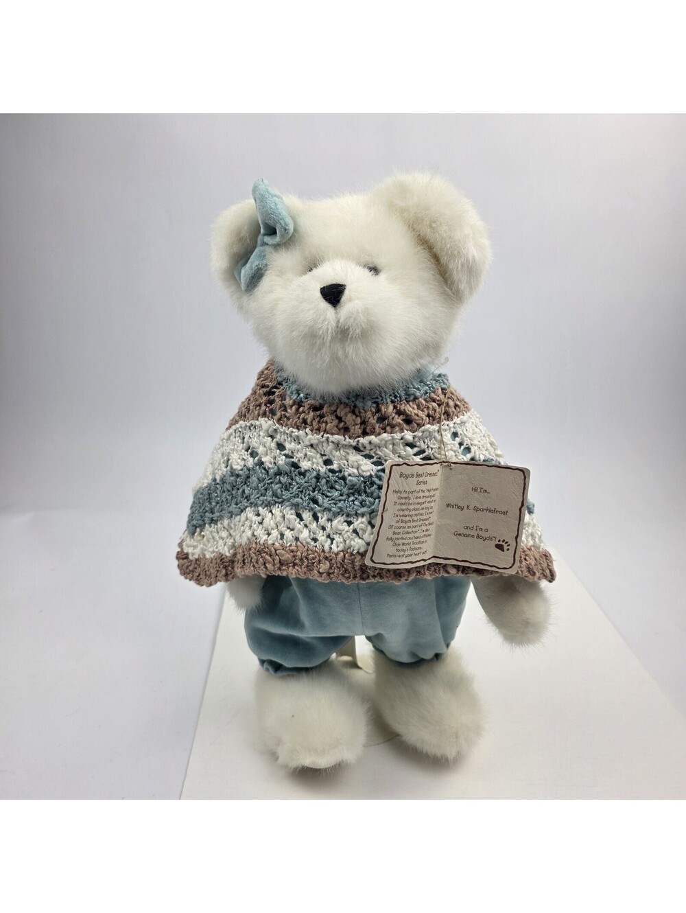 Boyds The Head Bean Collection Whitley K. Sparklefrost Bear